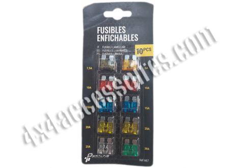 FUSIBLES ENFICHABLES STANDARDS 10 PIECES