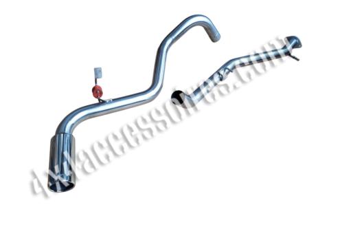 TUBE INTERMÉDIAIRE SANS SILENCIEUX + SORTIE ARRIÈRE APRÈS CATALYSEUR (Ø SORTIE 90MM) TECINOX RANGER RAPTOR