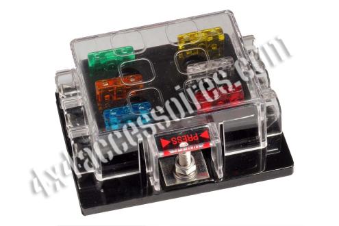 PORTE 6 FUSIBLES - BOITIER À FUSIBLES MAX 150A - 32 V DC