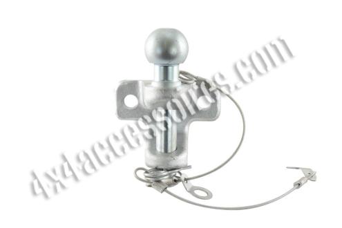 CROCHET ATTELAGE RENFORCÉ DOUBLE USAGE "MIXTE" 50 MM - 3.5 T SUR BOULE