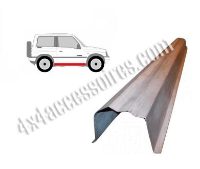 TÔLE EXTÉRIEURE DE BAS DE CAISSE SUZUKI VITARA DE 88 à 98 LONGUEUR 1250 MM