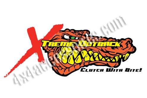 STICKER CROCODILE - XTREME OUTBACK CLUTCH - 20x9 CM